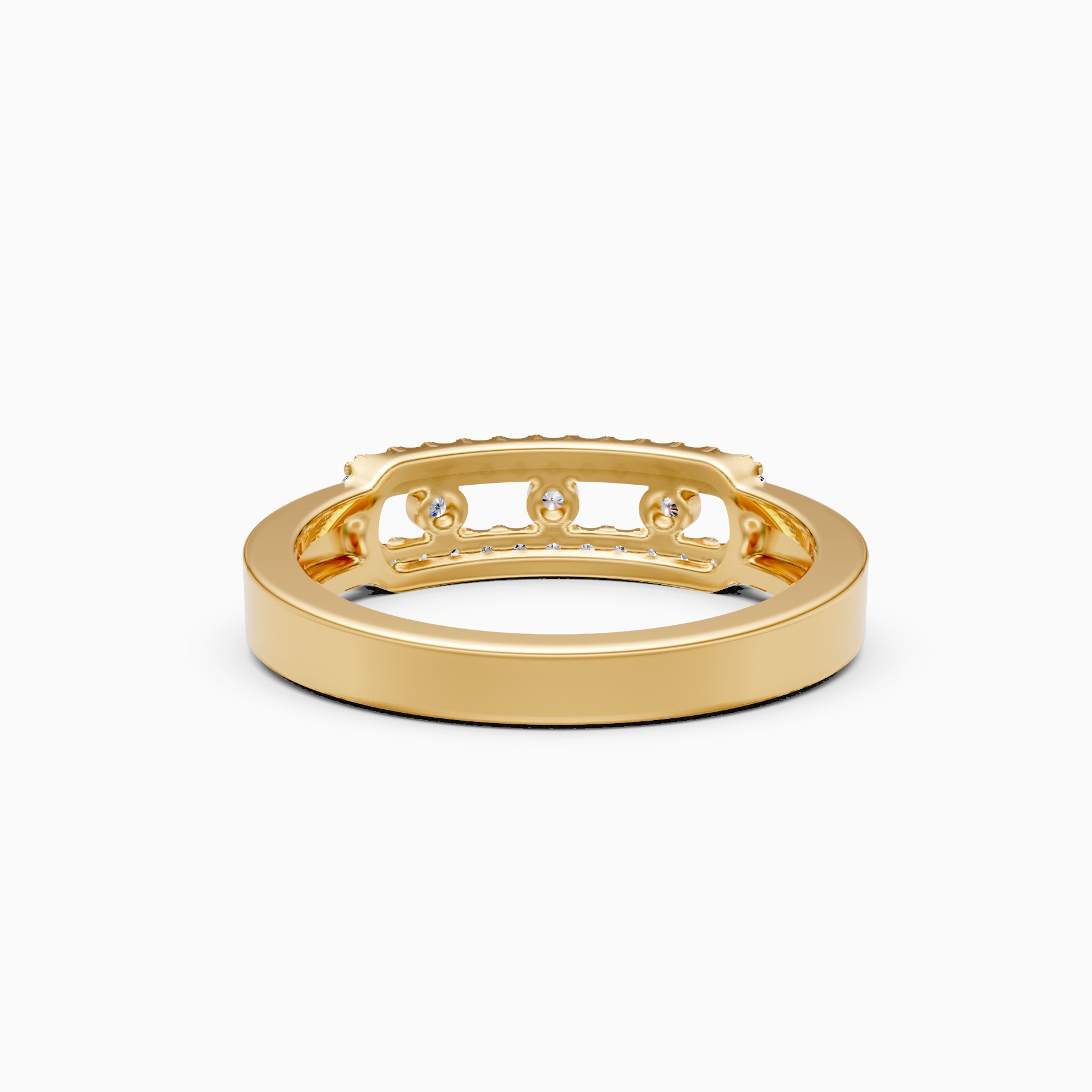 Elegant Halo Lab Grown Diamond Band